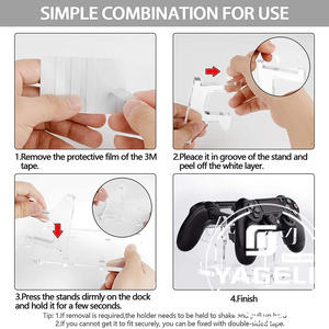 Yageli Clear Acrylic Best Game Controller Holder Compatible PS3 4 5 <strong>Xbox</strong> One <strong>Xbox</strong> <strong>360</strong> Acrylic Bracket Controller Organizer - Product Image 5