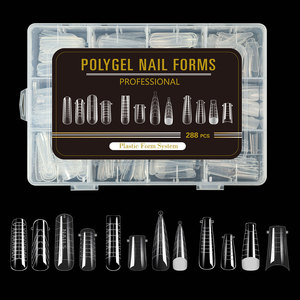 288Pcs/box <strong>Full</strong> Cover Press on Nails Dual Forms Quick Extension 12 Models for Nail Extended Builder Nail Gel False <strong>Tips</strong> Manicure - Product Image 3