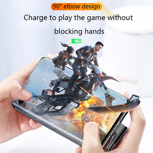 タイプcからタイプcケーブルナイロン編組ゲーミングエルボーデザインゲームプレーヤーiPhonesamsung用携帯電話充電ケーブルを使用 - Product Image 4