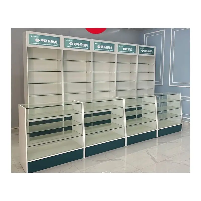 PRIMA Modern Interior Design display Pharmacy Products With Drawer Cabinet for medicine