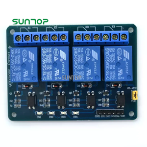 Modulo relè 5V 4 canali Trigger alto e basso livello con isolamento optoaccoppiatore 12V 24V relè scheda PCB rossa - Product Image 2
