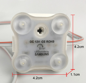 LED modülü aydınlatma mektubu ışık kutusu ışık kaynağı LED su geçirmez yüksek güç Lens 1.8W 180LM 12V 24V - Product Image 4