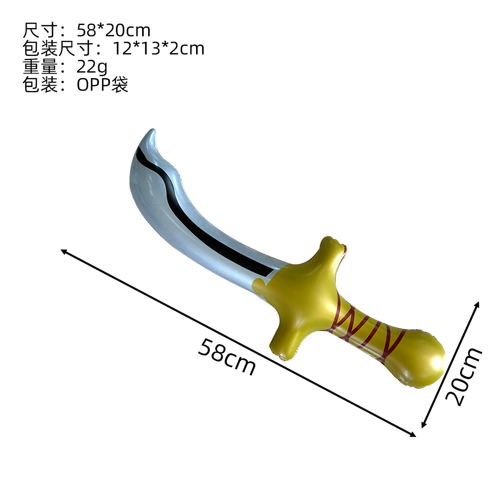 Couteau pirate jaune