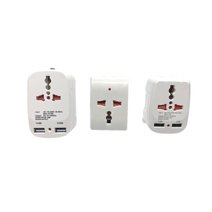 Venta al por mayor de fábrica tipo europeo tipo francés a enchufe multifuncional con enchufe USB con enchufe de conversión de luz indicadora - Product Image 1