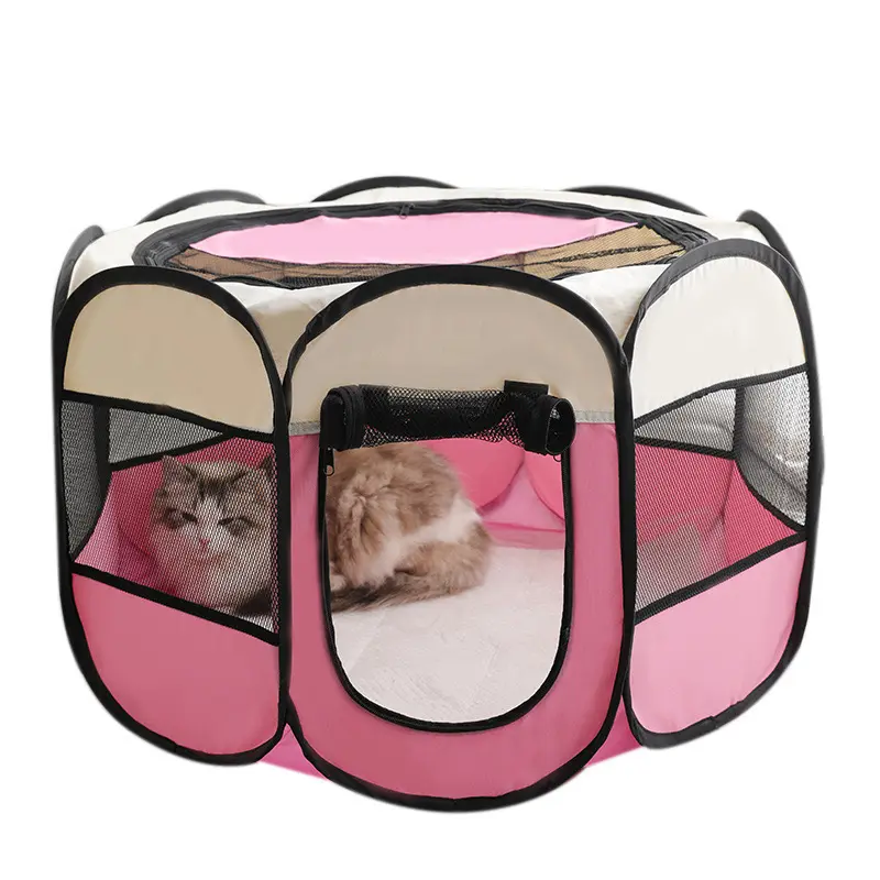 Tenda Berkemah Tahan Air Portabel Hewan Anjing Kucing/Tempat Tidur Perjalanan Hewan/Tenda Pantai