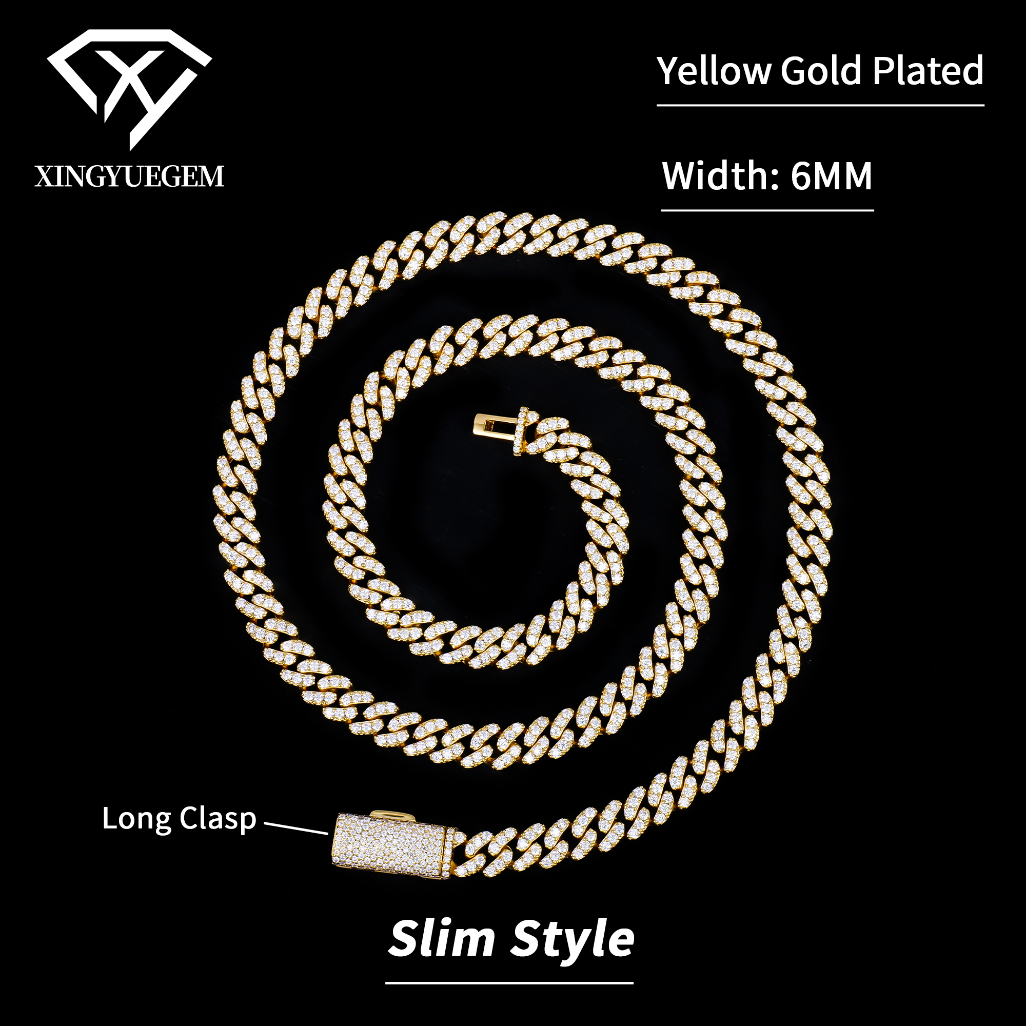 Yellow Gold Plated(Long Clasp)