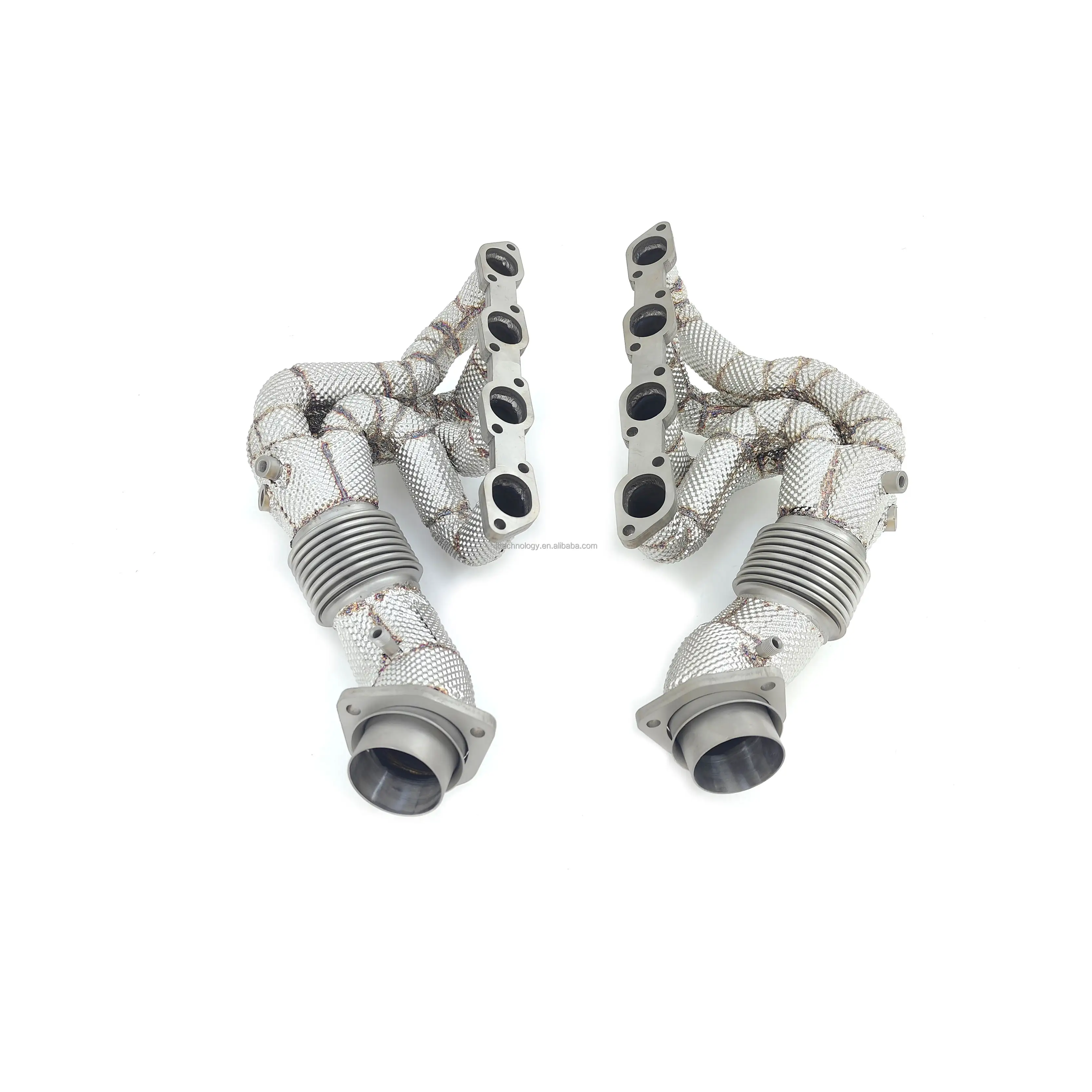 Factory Ss304 Performance Manifold For Ferrari F430 4.3l V8 Exhaust Headers With Heat Shield Tuning Car Accessories Muffler