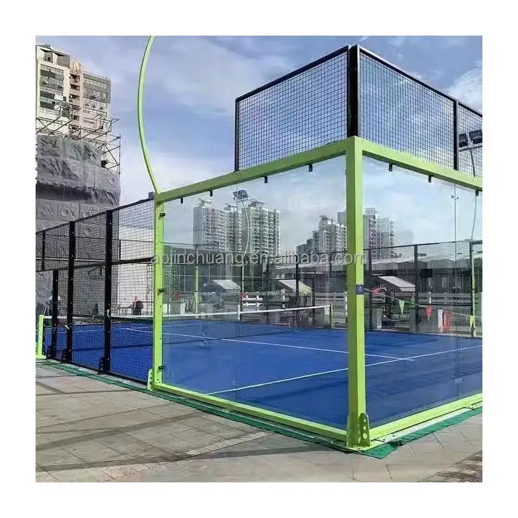 ملعب تينيس بانورامي المزود بمكان للجديف في الهواء الطلق من المنتجات الأعلى مبيعًا Canchas De Padel