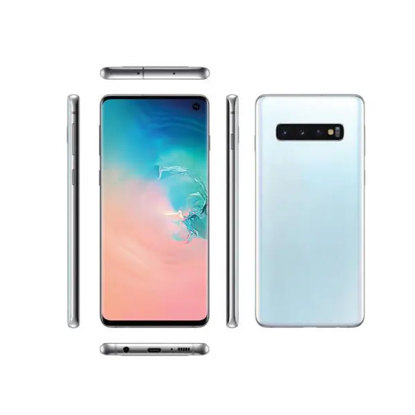 Оптовая продажа, оригинальные разблокированные прочные смартфоны 4g android для Samsung S10 128 ГБ, разблокированный сотовый телефон б/у