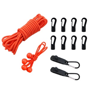 Manufacturer 15PCK 20ft <strong>String</strong> Rope Strap for Kayaking Set Camping Accessories <strong>Elastic</strong> Bungee Strap Set - Product Image 1