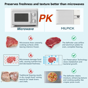 欧洲热卖快速除霜盘烧烤牛肉牛排鱼海鲜鸡肉冷冻虾食品肉类解冻机