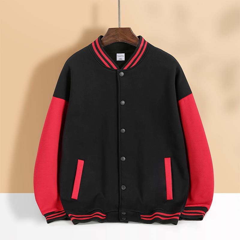 Black and bright red