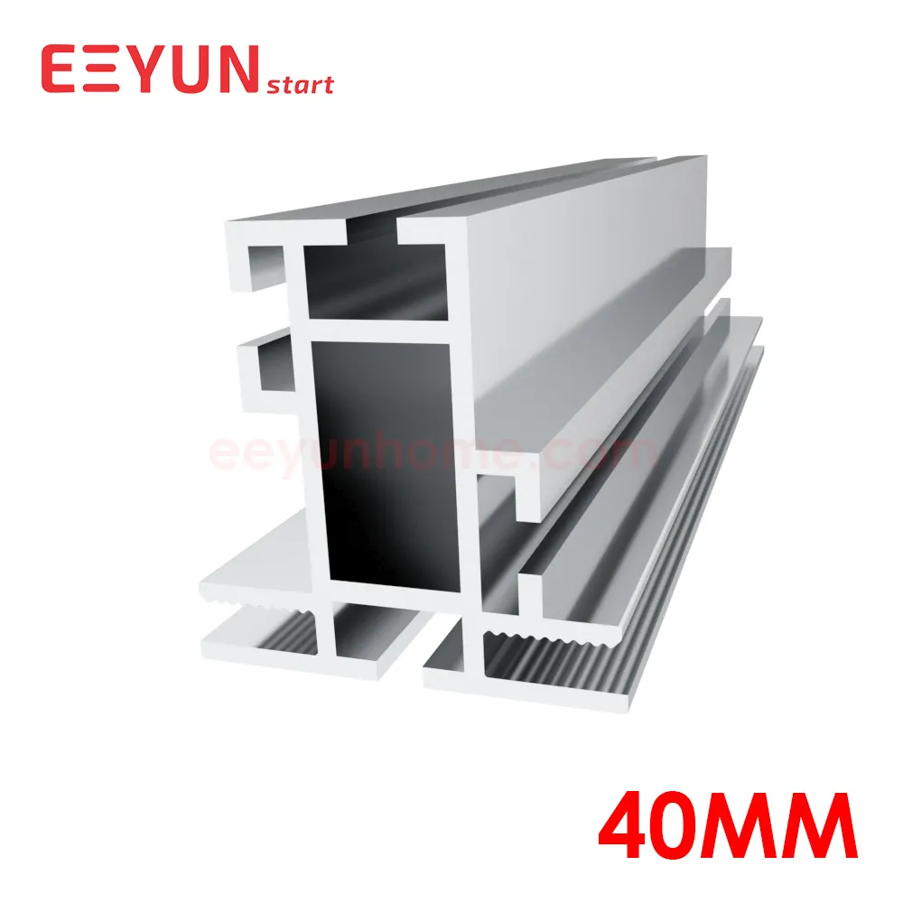 Perfil de aluminio de doble cara para caja de luz 40mm SEG sin marco para marcas soporte de exhibición de publicidad estructura estable fuerte