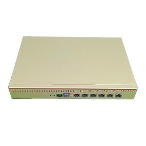 1U <strong>Network</strong> Security Firewall Router PC with 6*2.5 Lans 4*10G SFP VGA Display Linux Pfsense DDR4 RAM US Plug New