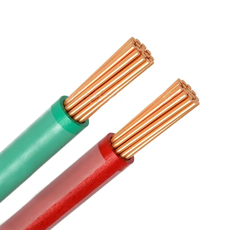 Cable eléctrico con revestimiento de nailon THHN THW especial, certificado CE BPS, cobre puro, 12awg, cable de alimentación