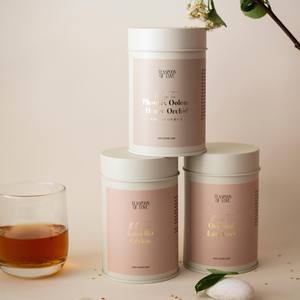 哑光气密双盖茶杯巧克力圆形食品储存罐，用于储存