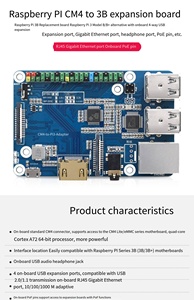 Hot Raspberry PI CM4 modulo Computing piastra inferiore Computer Module4 convertito in scheda di espansione porta di rete USB 3B porta - Product Image 5