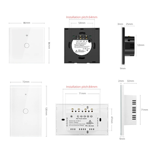 WiFi智能开关图雅美国触摸传感器开关定时器语音控制通过Alexa谷歌家庭智能生活 - Product Image 4