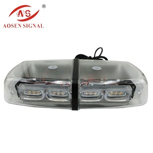 CH-906A-<strong>36</strong> <strong>Led</strong> Flashing Warning Mini Beacon Rotating Light bar 12-24 <strong>Volt</strong> Amber for Lorry Top Roof - Product Image 5