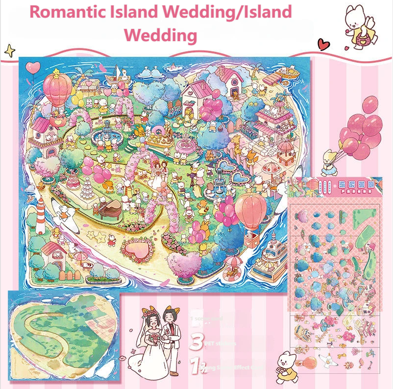Mariage romantique sur une île
