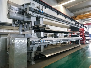 Piastra automatica controllata programma e telaio filtro pressa ad alta efficienza fanghi di disidratazione solido liquido separazione - Product Image 5
