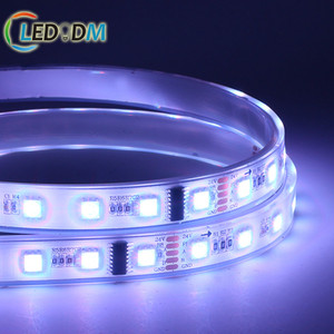 512 DMX RGB RGBW Гибкая световая лента 24 В 60 светодиодов/м 6 светодиодов на пиксель программа SMD5050 UCS512 Светодиодная лента