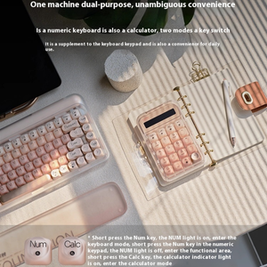 Lofree EH121 Girls Base líquida de aspecto alto Inalámbrico Bluetooth Computadora mecánica Calculadora externa Teclado numérico - Product Image 6