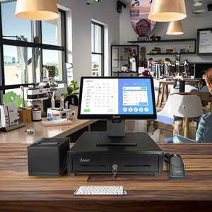 Máquina POS de pantalla de alta calidad BOE de 15,6 pulgadas con sistema Windows - Product Image 1