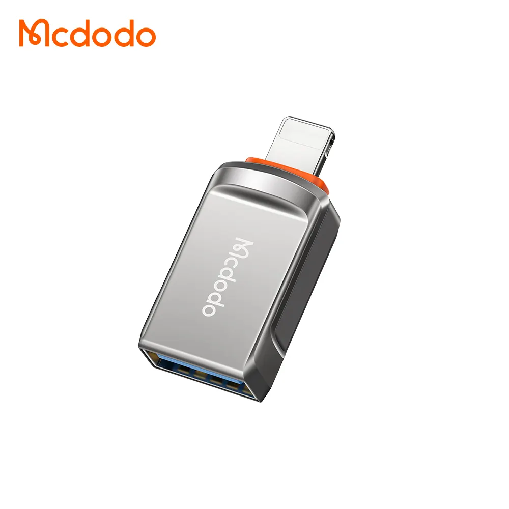 Mcdodo-Accesorios para teléfonos móviles, adaptador OTG para iphone, android, aleación de zinc, mini cargador USB, adaptador 3,0 Otg a Ethernet
