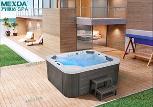 MEXDA מפעל ישיר מכירה הטוב ביותר באיכות חיצוני Whirlpool עיסוי חם אמבטיה 5 מושב אמבטיה ספא חיצוני WS-591