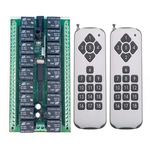 1000m DC12V 24V 18CH Wireless RF Remote <strong>Control</strong> Light Switch 10A Relay <strong>Output</strong> Radio Receiver <strong>Module</strong>+Transmitter/garage/shutters