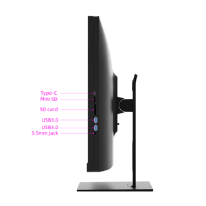 PC todo en uno con soporte giratorio AIO Lift de alta configuración personalizada de fábrica, ordenador de escritorio de 24 pulgadas con cámara de unidad óptica - Product Image 3