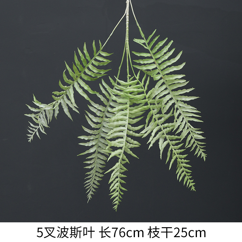 5 forcella di plastica persiano foglia verde medio