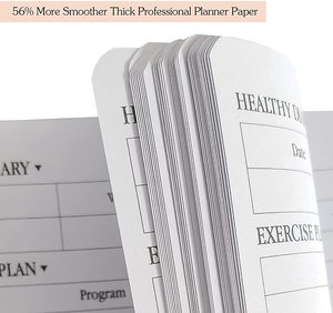 Custom <strong>Printed</strong> Spiral <strong>Notebook</strong> Daily Fitness Journal Food Planner Workout Goals Exercise <strong>Log</strong> Books Gym Diary Paper Organizer - Product Image 3