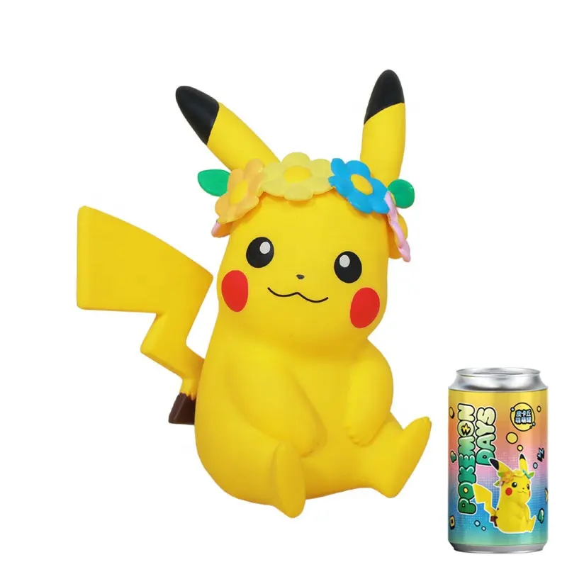 Pokemones Pikachus lindo puede figura de acción animación vinilo figurita juguetes colección modelo niños regalo caja misteriosa