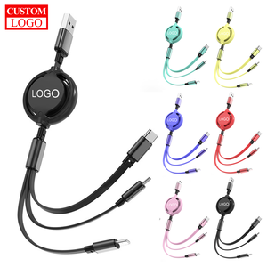 Ý Tưởng Quà Tặng Biểu Tượng Tùy Chỉnh Điện Thoại Di Động Cáp Dữ Liệu 3 Trong 1 <span class=keywords><strong>Micro</strong></span> Đa Cáp <span class=keywords><strong>USB</strong></span> Type-C Tùy Chỉnh Điện Thoại Sạc Cáp Điện Với Logo - Product Image 1