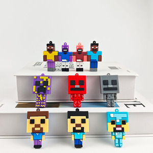 Bán Buôn Hot Bán Hành Động Con Số Thế Giới của Tôi Pixel Búp Bê Bộ Sưu Tập Keychain Bí Ẩn Hộp - Product Image 3