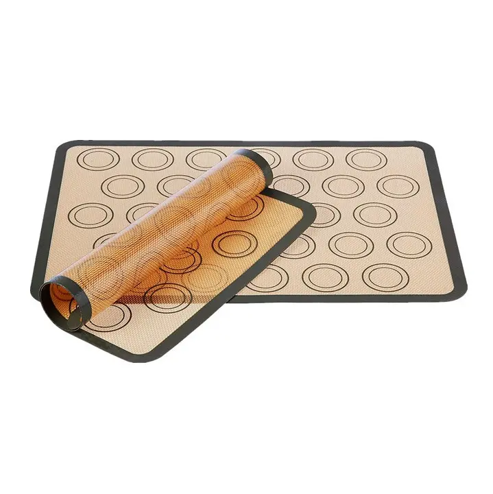 Antislip Siliconen Gebak Bakken Mat Teller Deeg Rolling Mat Oven Liner Fondant Pie Korst Mat