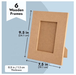 <strong>DIY</strong> Craft Projects <strong>DIY</strong> Wood <strong>Frame</strong> for Desk Table Top Unfinished Wood Picture <strong>Frames</strong> - Product Image 2