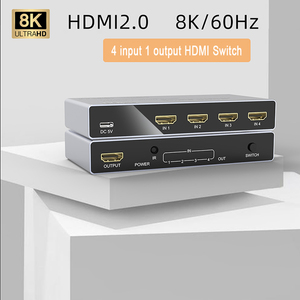OEM Factory 8K @ 60Hz HDMI 2,1 Switch 4x1 4K @ 120Hz Ultra HD Switch 4 fuentes a 1 PANTALLA 4 en 1 salida HDMI Switch Control remoto - Product Image 3