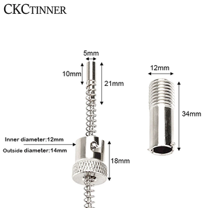 M12 K Eタイプバックルシールドワイヤー熱電対温度センサー温度コントローラー用1/2/3/4/5M 0-600 ℃ 取り外し可能なネジ - Product Image 6