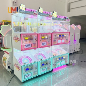 时尚设计夹爪机2层转盘幼儿幸运游戏小奖金属吊车机夹玩具