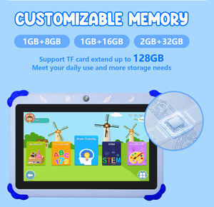 Neue Kinder 7 Zoll Android Tablet PC 1 8GB Wifi-Spiele Eltern kontrolle APP Educational Tablet für Kinder - Product Image 3