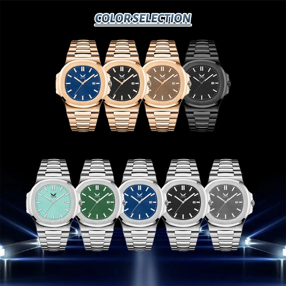 Men's sáng tạo lịch không thấm nước Luxus uhr biểu tượng tùy chỉnh thép không gỉ xem cho nam giới thạch anh highend cổ tay đồng hồ