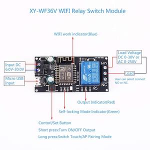 WiFi Relay Switch Module IoF <strong>Wireless</strong> Intelligent <strong>Control</strong> Device for Smart Home DC 12V 24V - Product Image 4