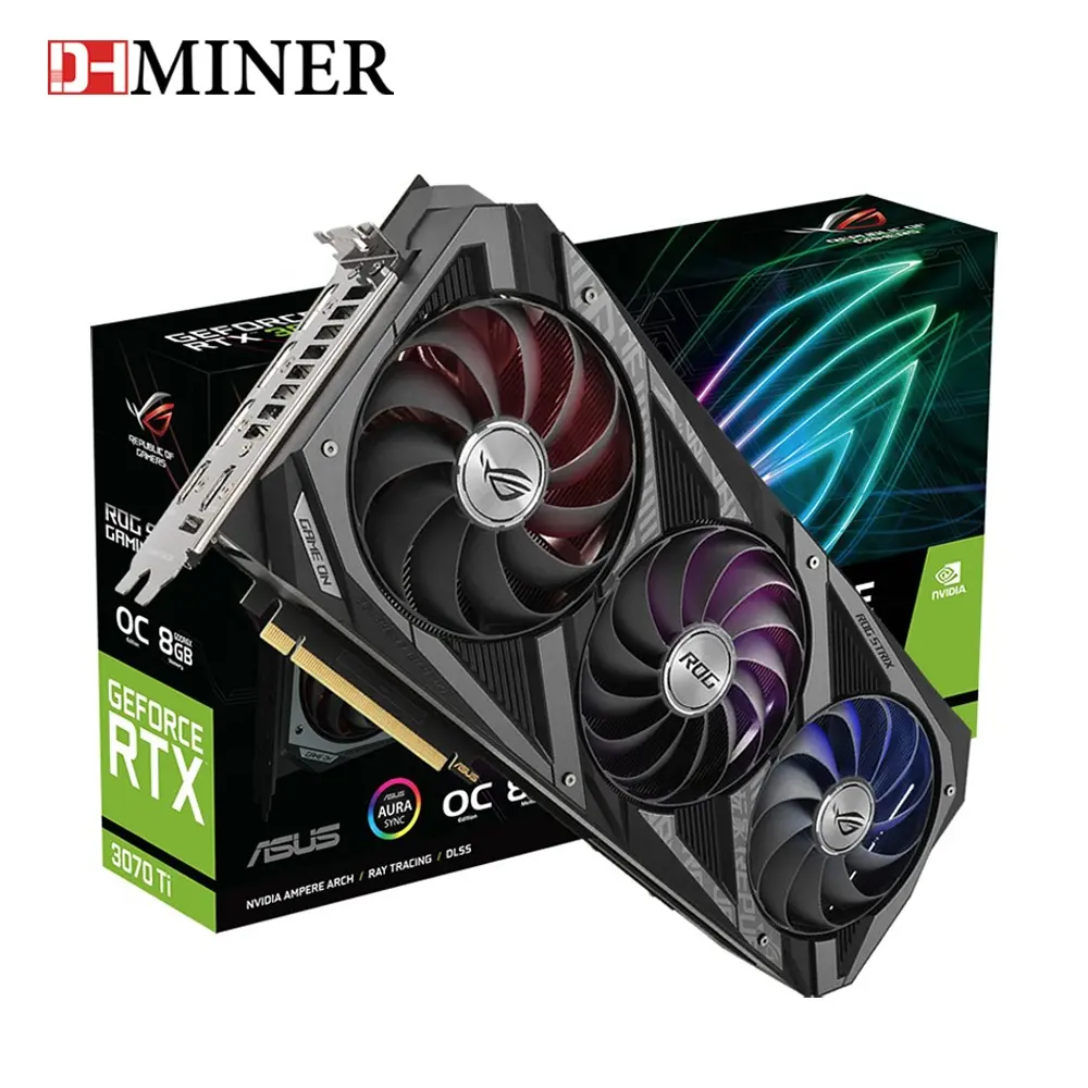 Card Đồ Họa 3070 TI 80MH/S Tiêu Thụ Điện Năng Thấp 3070TI ROG STRIX RTX3070TI O8G Lợi Nhuận Cao 3070 TI