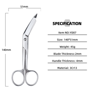 Thép Không Gỉ Bền Hướng Dẫn Sử Dụng Phẫu Thuật Phẫu Thuật Kéo Y Tế Cho Các Bác Sĩ Y Tá - Product Image 2