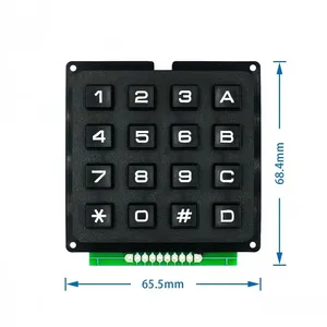 3*4 4*4 matris anahtarı klavye tuş takımı dizisi modülü ABS plastik tuşlar 4x4 3x4 12 16 anahtar düğmesi membran anahtarı DIY kiti Arduino için