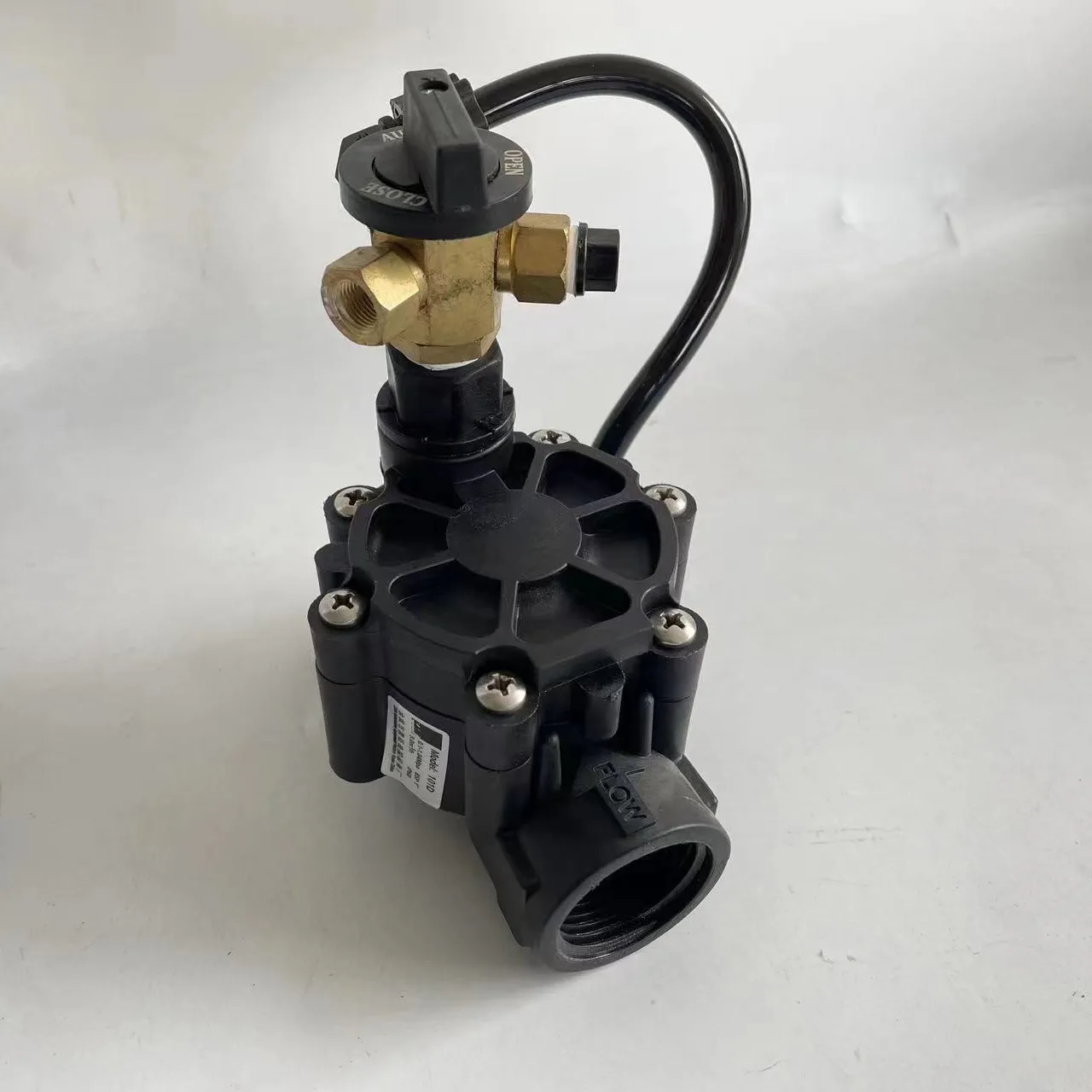 Regulador de presión de agua de riego, válvula solenoide de plástico 24VAC 12VDC, 2 vías, 3 vías, tipo T/H, hidráulica