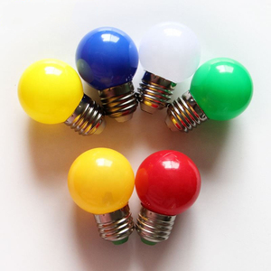 G45 0.5WE27ベースウォームホワイトマルチカラー球形LED電球 - Product Image 1